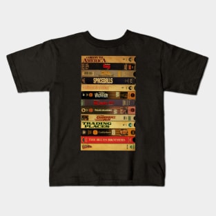 Retro 80s Comedies - Cassette Style Kids T-Shirt